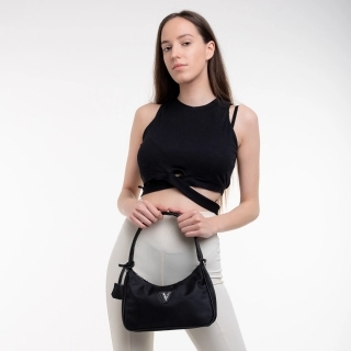 Love Sales - Отстъпки Дамска чанта черно от текстилен материал Elfreda Промоция