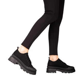 Дамски спортни обувки черни от текстилен материал  Genie