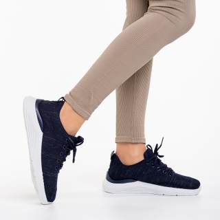 Дамски спортни обувки  сини  от текстилен материал  Thiago