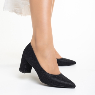 Дамски обувки  черни  от текстилен материал Cheryl