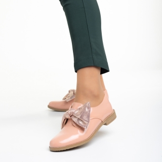 Easter Sale - Отстъпки Дамски обувки  розови  от лачена еко кожа  Mitra Промоция