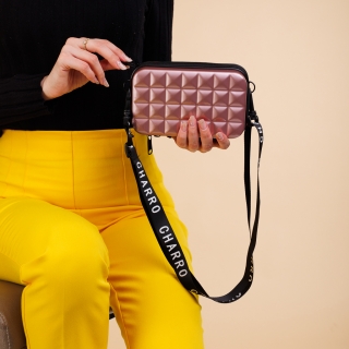 Love Sales - Отстъпки Дамска козметична чанта  розова  от акрил  Minali Промоция