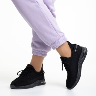 Easter Sale - Отстъпки Дамски спортни обувки  черни от текстилен материал  Asmaa Промоция