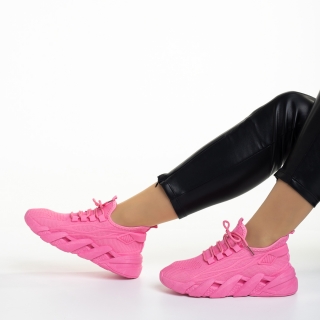 Love Sales - Отстъпки Дамски спортни обувки  цикламени  от текстилен материал  Leanna Промоция