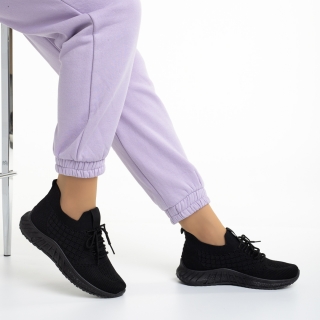 Easter Sale - Отстъпки Дамски спортни обувки черни  от текстилен материал  Kassidy Промоция
