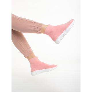 Easter Sale - Отстъпки Дамски спортни обувки  розови  от текстилен материал  Barica Промоция