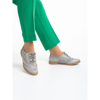 Love Sales - Отстъпки Дамски обувки  сиви  от еко кожа Ragna Промоция