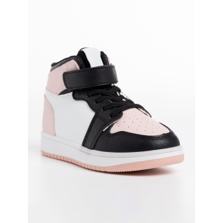 Love Sales - Отстъпки Детски спортни обувки черни с розово  от еко кожа  Haddie Промоция