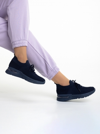 Easter Sale - Отстъпки Дамски спортни обувки  сини  от текстилен материал  Miyoko Промоция
