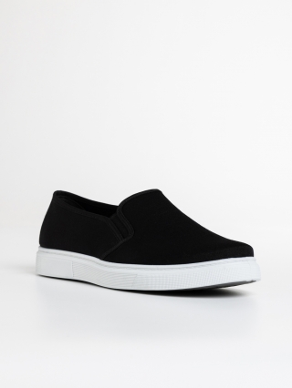 Black Friday - Отстъпки Мъжки спортни обувки черни  от текстилен материал  Elvin Промоция