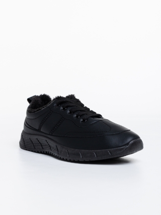 Women's Month - Отстъпки Мъжки спортни обувки черни от еко кожа Preston Промоция