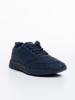 Winter Sale - Отстъпки Мъжки спортни обувки тъмно сини от еко кожа Jorah Промоция