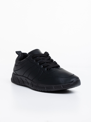 Love Sales - Отстъпки Мъжки спортни обувки черни от еко кожа Kemit Промоция