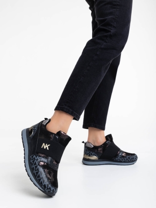 Women's Month - Отстъпки Дамски спортни обувки черни от еко кожа и текстилен материал Napua Промоция