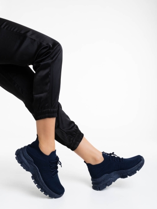 Easter Sale - Отстъпки Дамски спортни обувки сини от текстилен материал Donia Промоция