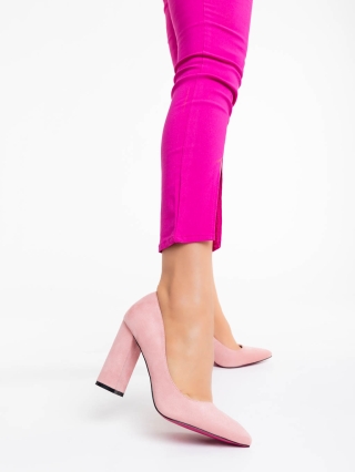 Easter Sale - Отстъпки Дамски обувки розови от текстилен материал Odina Промоция
